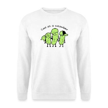Cool as a cucumber - Unisex Pullover - Weiß - Vorne