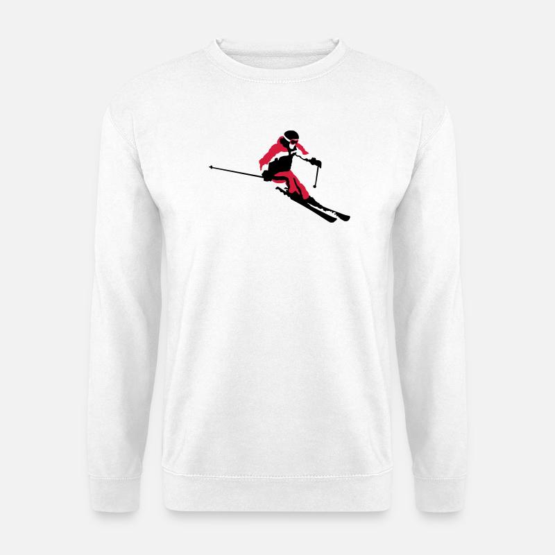 skiing - Unisex Sweatshirt - white
