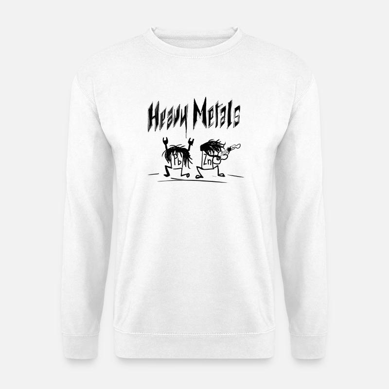 Schwermetalle Pb nad Zn - Unisex Pullover - Weiß