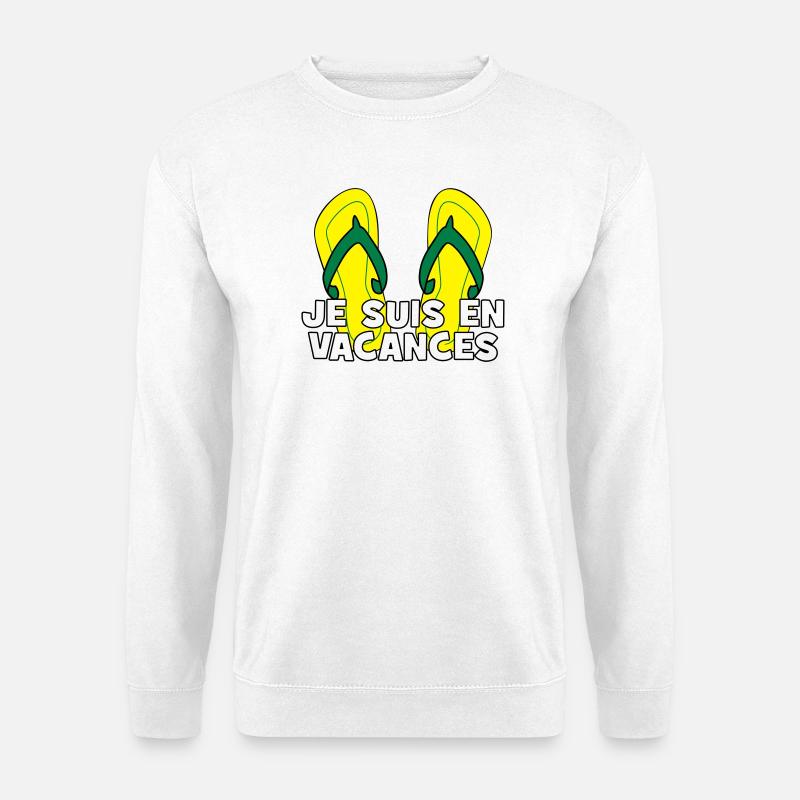 Ich bin im Urlaub! - Unisex Pullover - Weiß