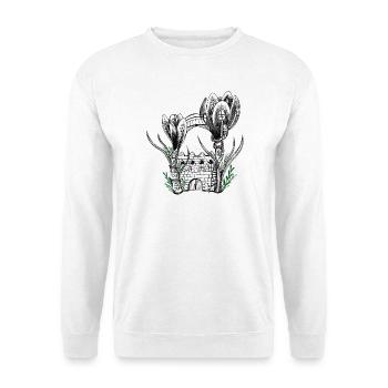 Garden Flower Castle - Sweat-shirt Unisexe - blanc - Devant