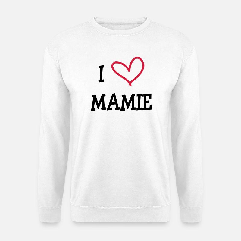 I Love GrandMa - Unisex Pullover - Weiß