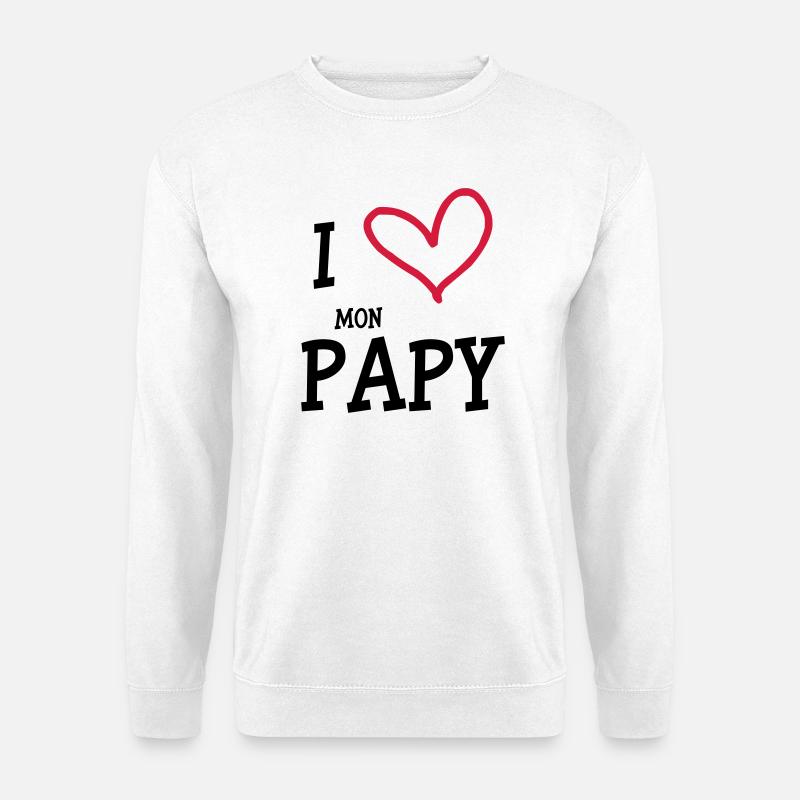 I Love my Opa - Unisex Pullover - Weiß