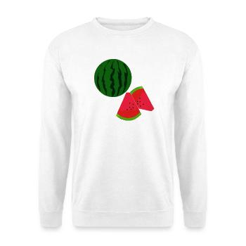 Melonen, Früchtedesigns, Sommerliche kleidung - Unisex Pullover - Weiß - Vorne