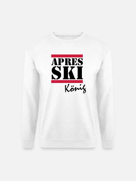 APRES SKI KING - Sweat-shirt Unisexe - blanc