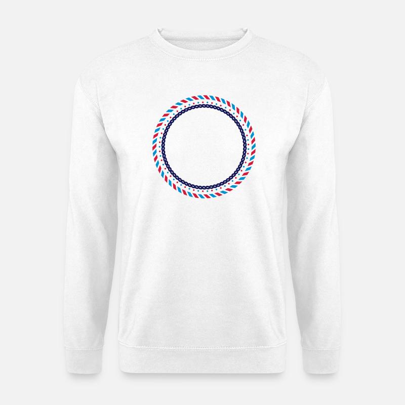 Ein kreisrunder Rahmen - Unisex Pullover - Weiß