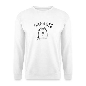 yoga - Sweat-shirt Unisexe - blanc - Devant