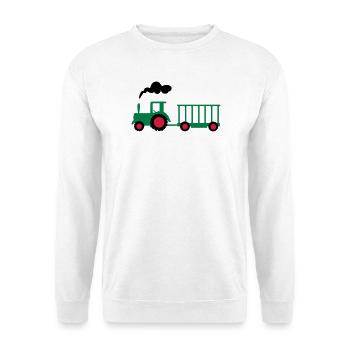 traktor trecker landwirtschaft - Unisex Pullover - Weiß - Vorne