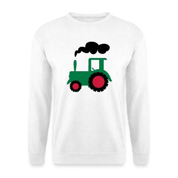 tractor - Unisex Sweatshirt - white - Front