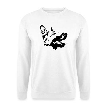chien de berger - Sweat-shirt Unisexe - blanc - Devant