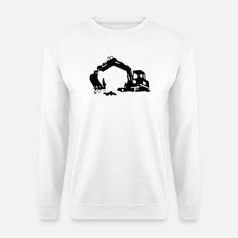 Bagger - Unisex Pullover - Weiß