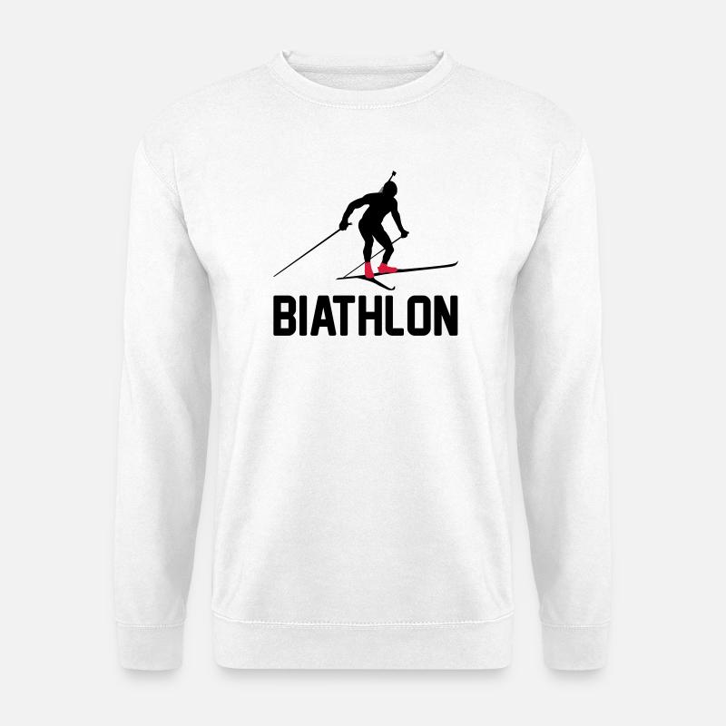 Biathlon - Unisex Pullover - Weiß