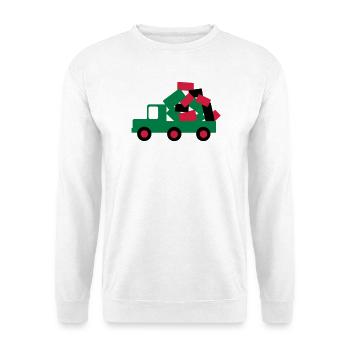 auto lkw umzug - Unisex Pullover - Weiß - Vorne