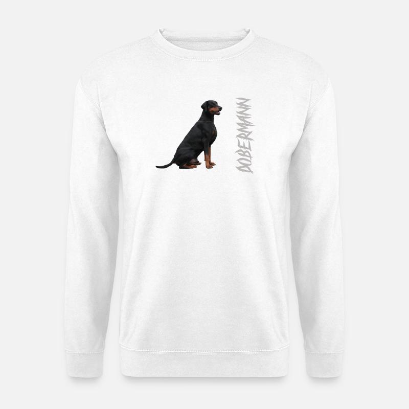 Dobermann,Hundesport,Hunderasse,Wachhund,Haustiere - Unisex Pullover - Weiß