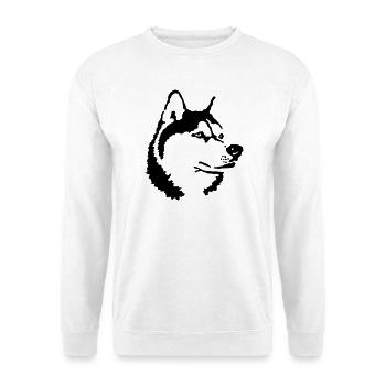 Husky - Sweat-shirt Unisexe - blanc - Devant