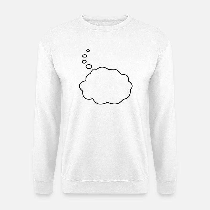 Speech Bubble / Thought Bubble - Unisex Sweatshirt - white