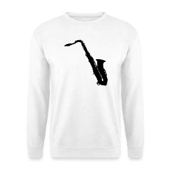 saxophone - Unisex Sweatshirt - white - Front