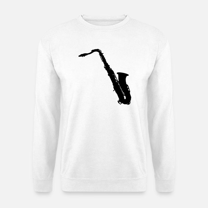 saxophone - Unisex Sweatshirt - white