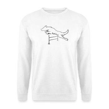 Agility Dog - Unisex Pullover - Weiß - Vorne