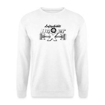 Boxermotor, Boxer, Motor, Luftgekühlt (25) - Unisex Pullover - Weiß - Vorne