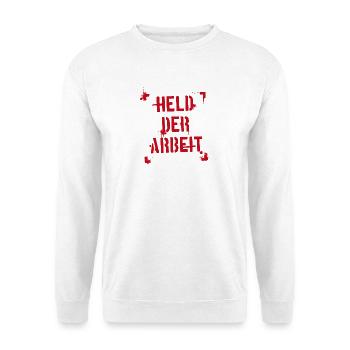 Held der Arbeit - rot - Unisex Pullover - Weiß - Vorne