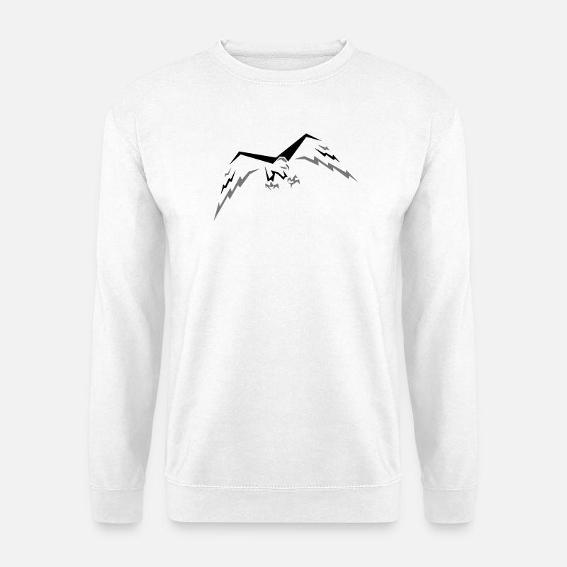 Flying Hawk - Unisex Pullover - Weiß