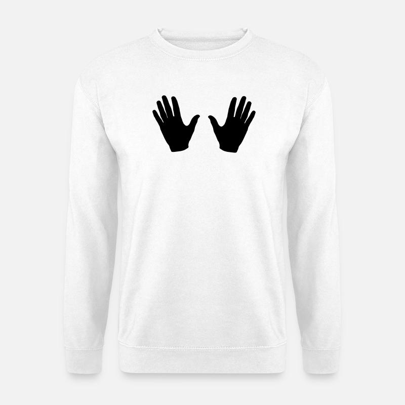 Hands - Unisex Sweatshirt - white