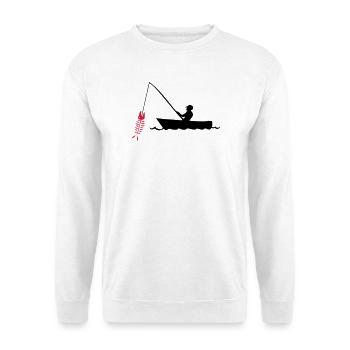 pêcheur - Sweat-shirt Unisexe - blanc - Devant
