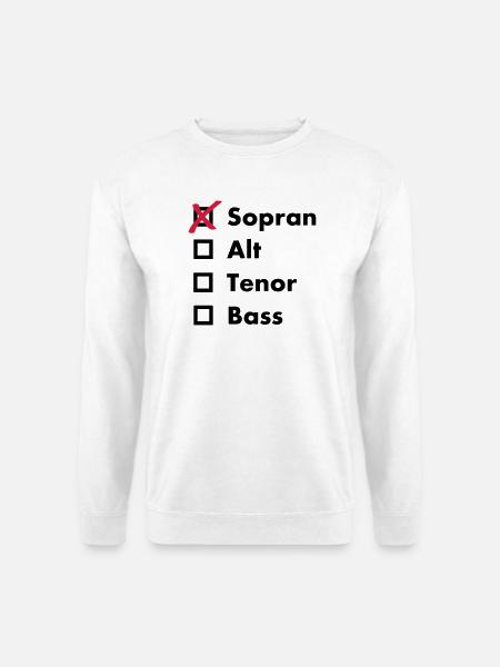 Sopran - Unisex Pullover - Weiß