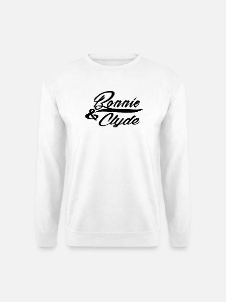 bonnie und clyde - Unisex Pullover - Weiß