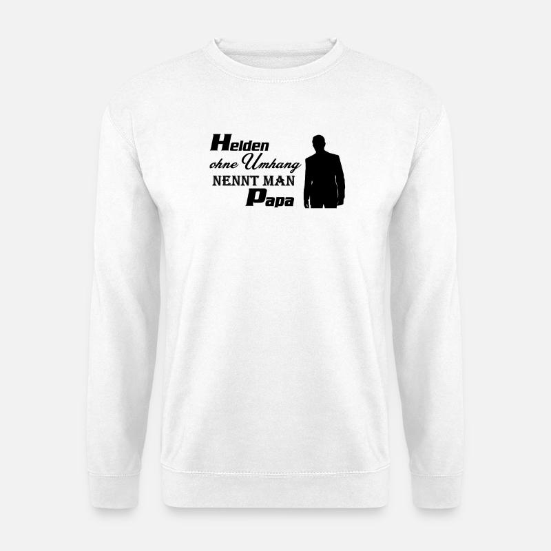 Helden Papa - Unisex Pullover - Weiß