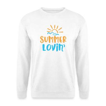 Summer Lovin ' - Unisex Pullover - Weiß - Vorne - Alina (178cm) & Michal (187cm)