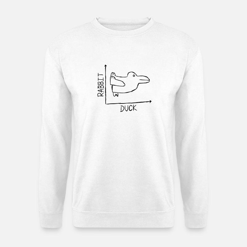 Rabbit Duck - Unisex Sweatshirt - white