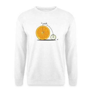 Vélo De Fruits - Sweat-shirt Unisexe - blanc - Devant