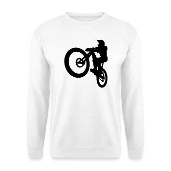 Saut VTT - Sweat-shirt Unisexe - blanc - Devant