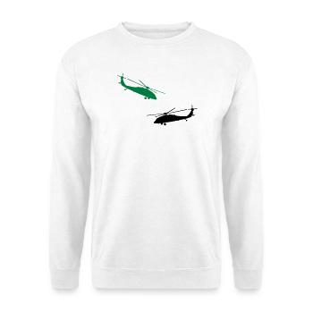 helicopter - Unisex Sweatshirt - white - Front