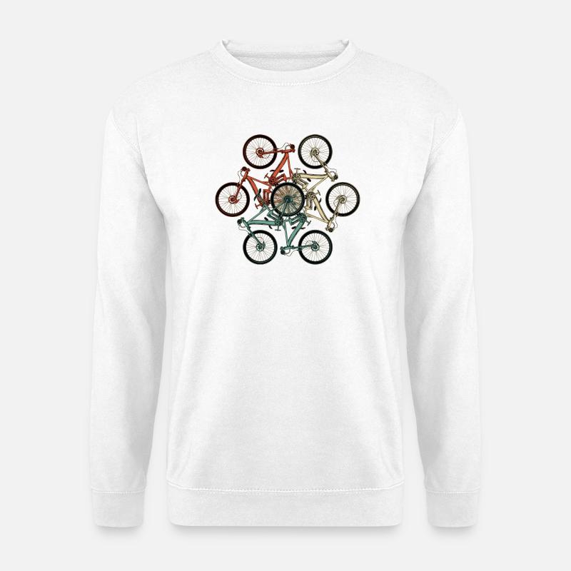 Bike Stack Collage - Unisex Pullover - Weiß