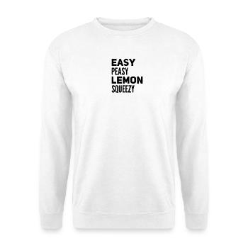 Facile à presser comme un citron – Diction drôle - Sweat-shirt Unisexe - blanc - Devant
