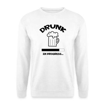 Drunk in progress... - Sweat-shirt Unisexe - blanc - Devant