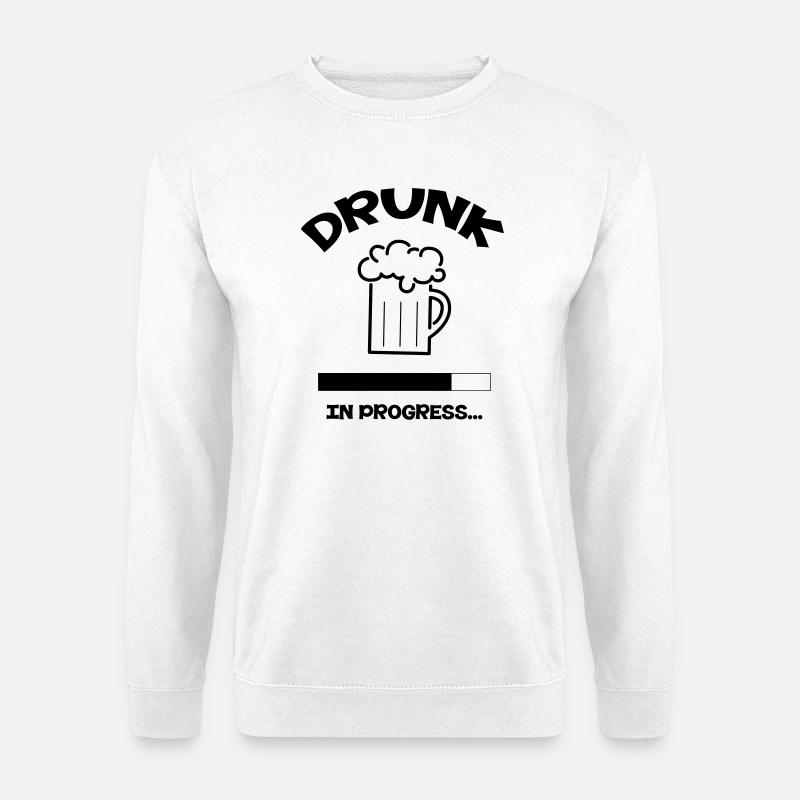 Drunk in progress... - Unisex Sweatshirt - white