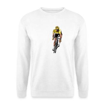 racing bicycle - Unisex Sweatshirt - white - Front