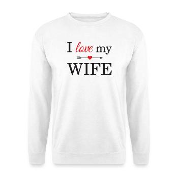 Ich liebe meine Frau - Unisex Pullover - Weiß - Vorne