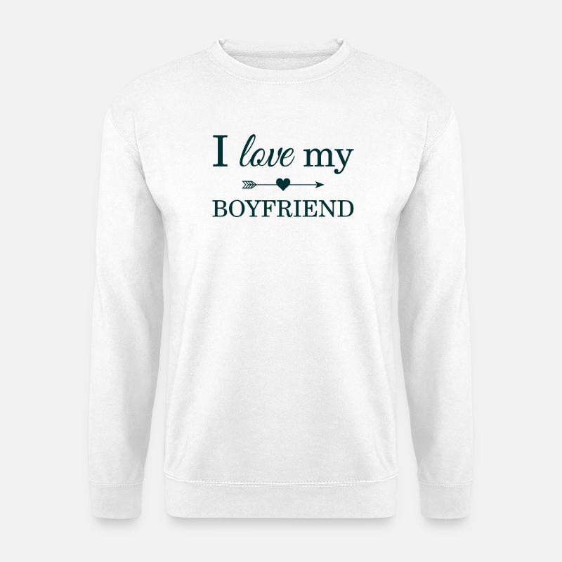Ich liebe meinen Freund - Unisex Pullover - Weiß