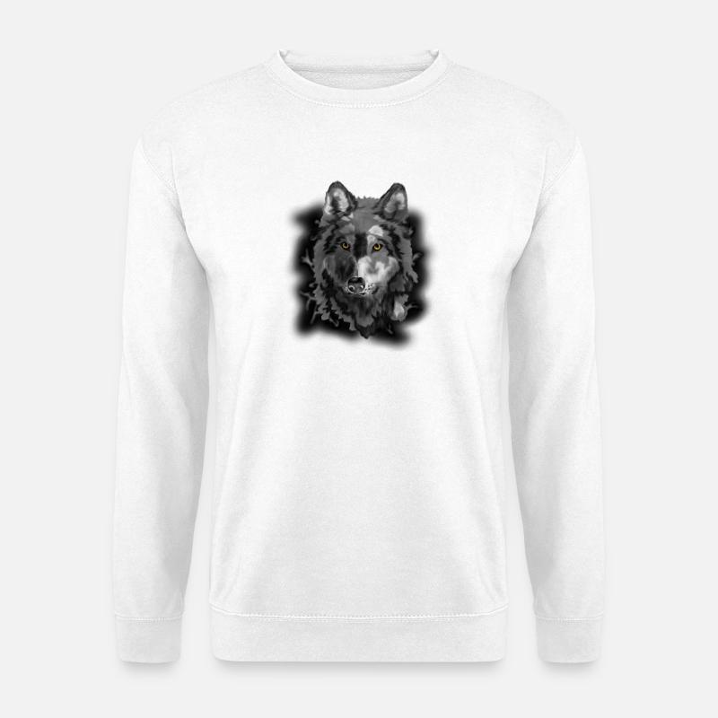 wolf - Unisex Sweatshirt - white