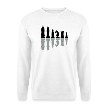 schach sport schachfiguren - Unisex Pullover - Weiß - Vorne