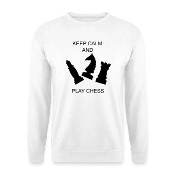pièces d’échecs de sport d’échecs - Sweat-shirt Unisexe - blanc - Devant