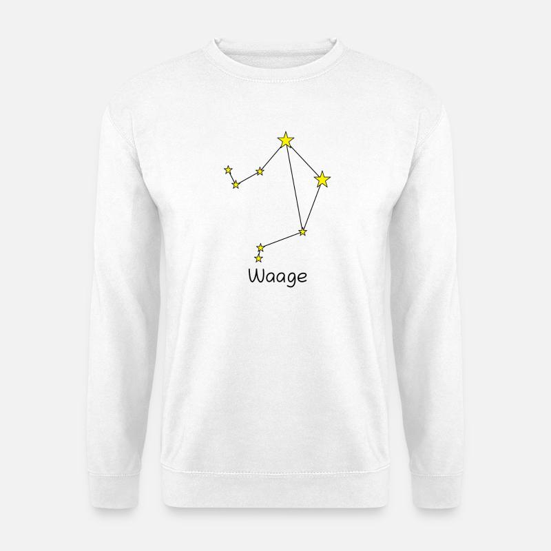 Sternzeichen Waage - Unisex Pullover - Weiß