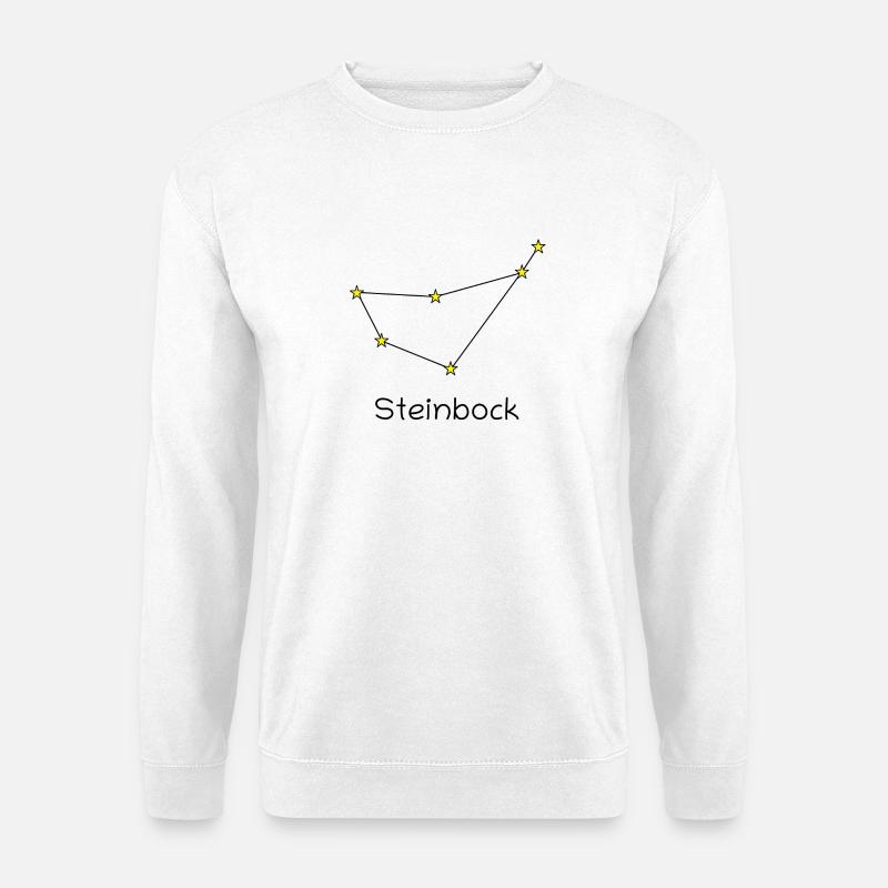 Sternzeichen Steinbock - Unisex Pullover - Weiß