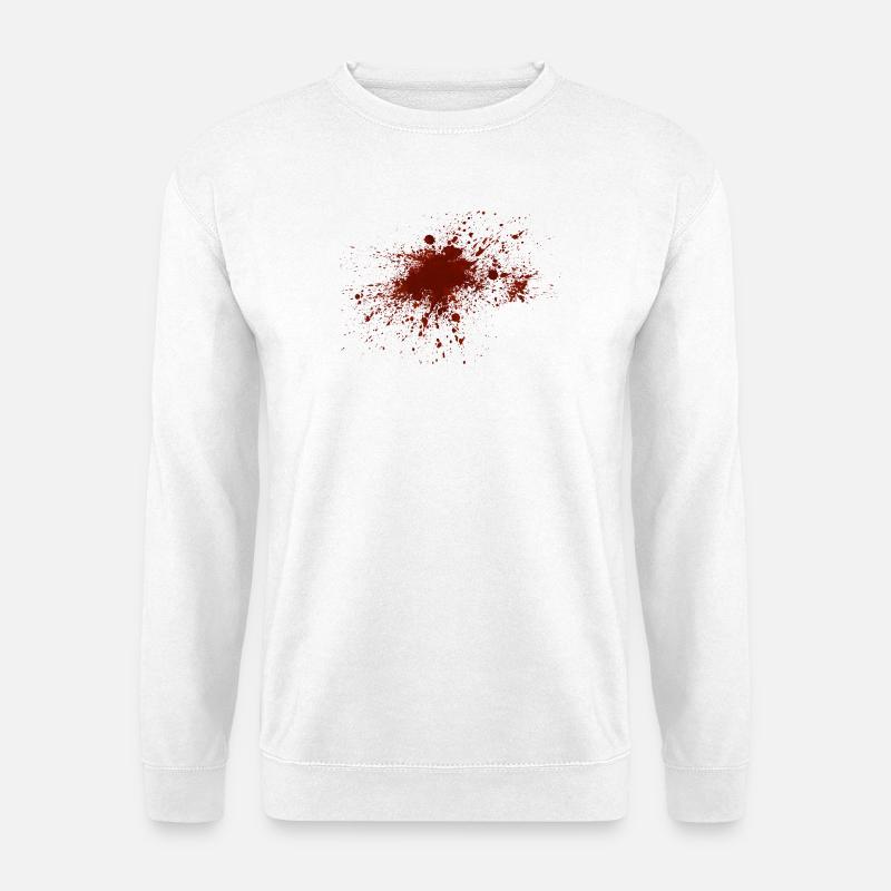 Blood - Unisex Pullover - Weiß