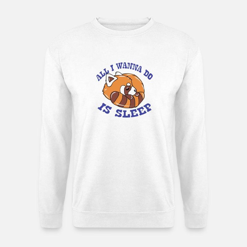 Roter Panda - Unisex Pullover - Weiß